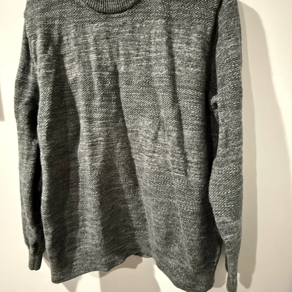 L.L. Bean Crew Neck Jumper Men's XL‎ Grey Mix 100% Cotton Knit 500236 Q